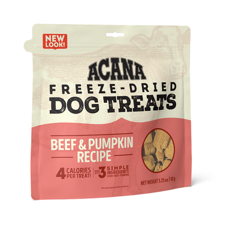 Acana Freeze Dried Beef Pumpkin Soft Treats for Dogs Des