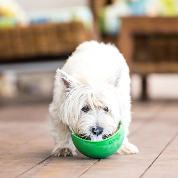 Authentic Lickimat Boredom Buster for Dogs - Perfect with Peanut Butter  (PINK OR BLUE)