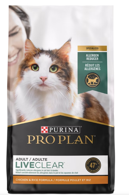 Purina Pro Plan LiveClear Allergen Reducing Chicken Rice Formula Dry Cat Food Altoona IA Des Moines IA Urbandale IA West Des Moines IA Bone a Patreat