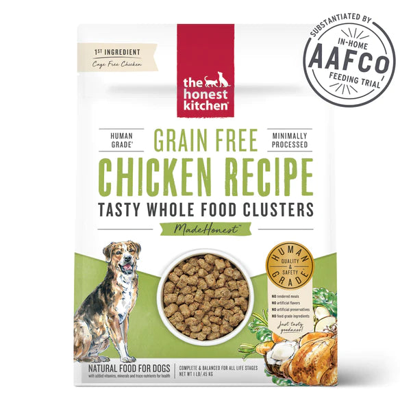 The Honest Kitchen Grain Free Chicken Clusters Dry Dog Food