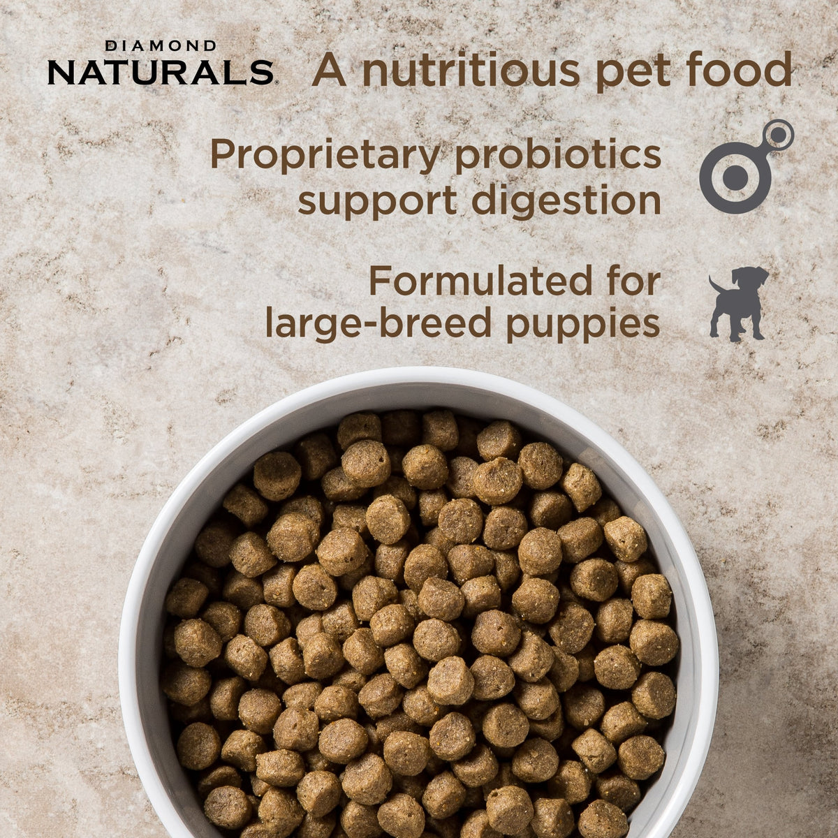 Diamond Naturals Large Breed Puppy Lamb Rice Formula Dry Dog Food Altoona IA Des Moines IA Urbandale IA West Des Moines IA Bone a Patreat