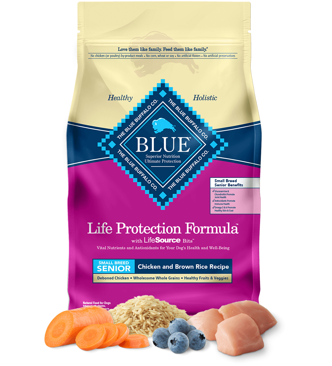 Fashion blue dog food for small dogs