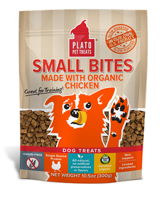 Plato organic chicken dog treats sale