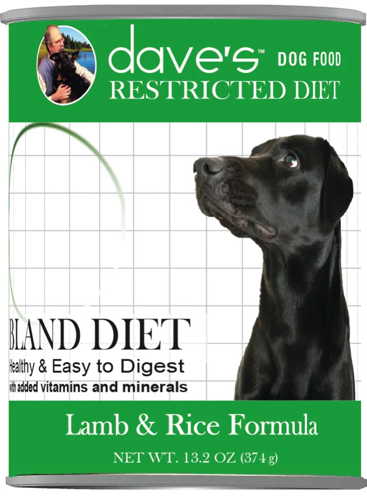 Dave s Restricted Diet Bland Lamb Rice Formula Wet Dog Food