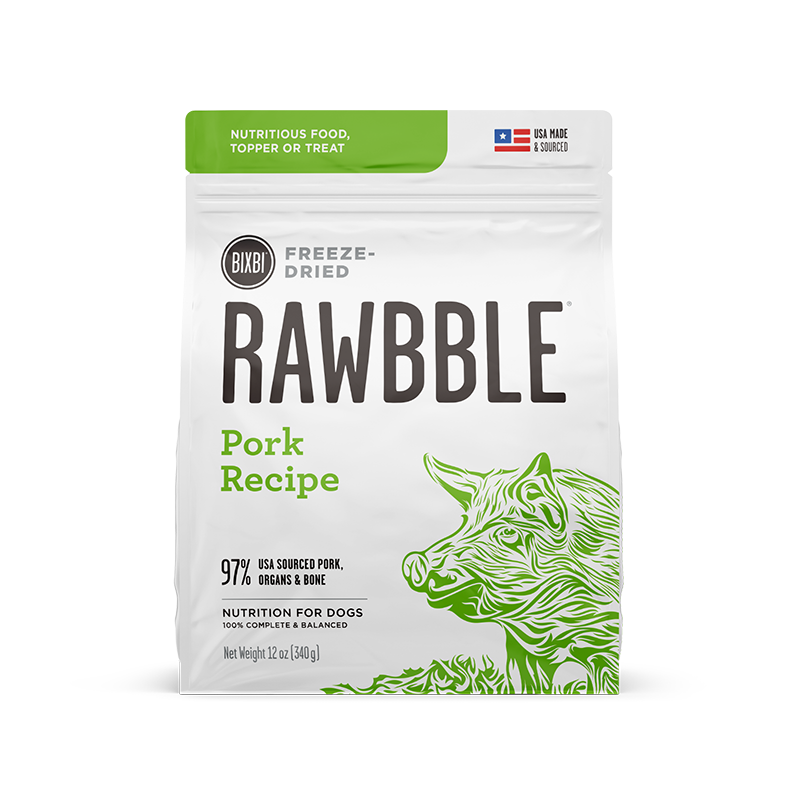 Bixbi Rawbble Pork Freeze Dried Dog Food