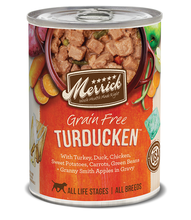 Merrick dog food duck sale