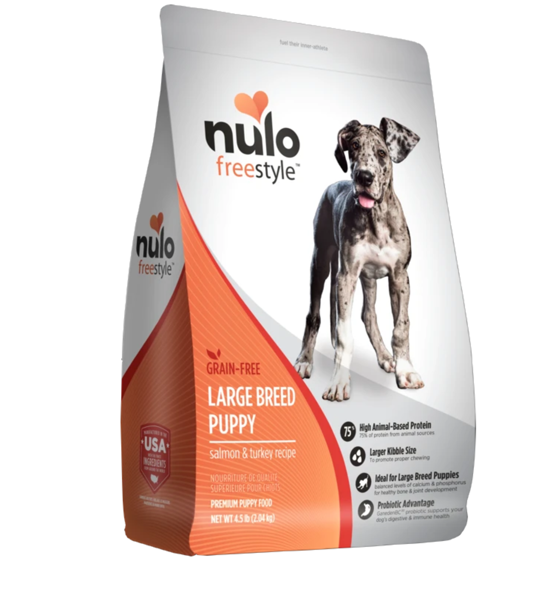 Nulo Freestyle Large Breed Puppy Salmon Turkey Dry Dog Food Altoona IA Des Moines IA Urbandale IA West Des Moines IA Bone a Patreat