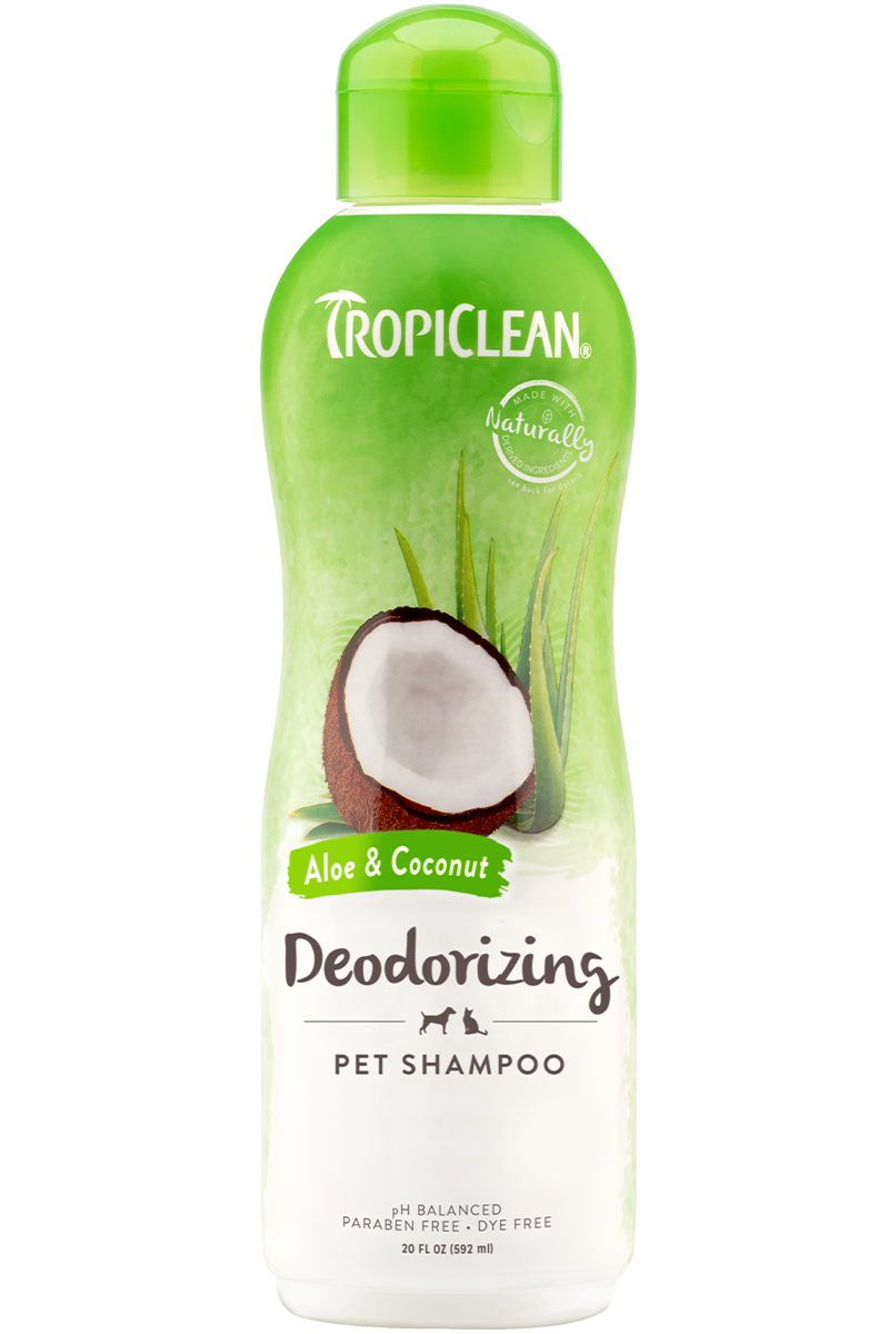 TropiClean Aloe Coconut Deodorizing Shampoo for Pets Altoona IA Des Moines IA Urbandale IA West Des Moines IA Bone a Patreat