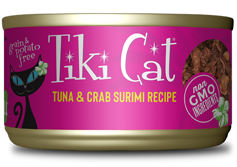 Tiki Cat Lanai Grill Tuna Crab Surimi Wet Cat Food Des