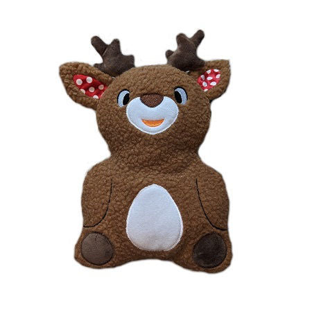 Barker's Bowtique - Holiday Fleece Reindeer Dog Toy