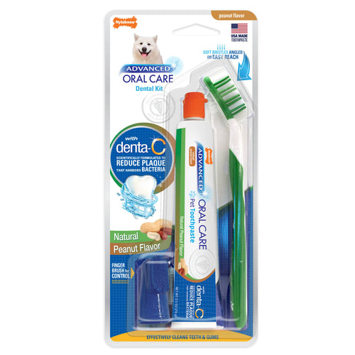 Nylabone - Advanced Oral Care Natural Dog Dental Kit