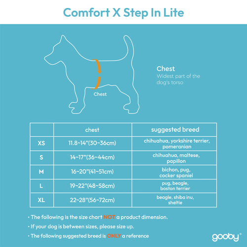 Gooby - Comfort X Step In Lite Dog Harness