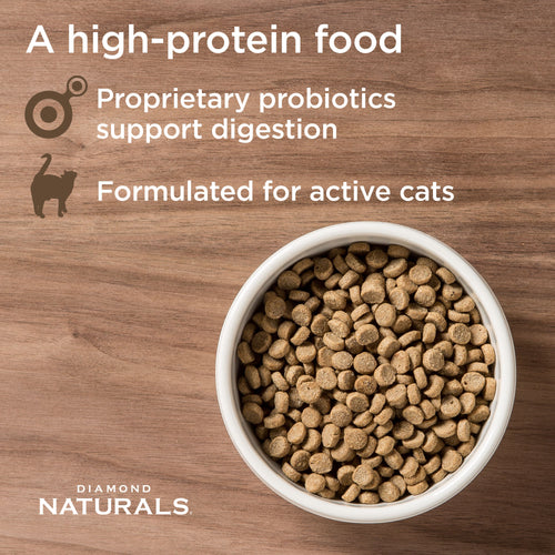 Diamond Naturals Active Chicken Meal Rice Formula Dry Cat Food Altoona IA Des Moines IA Urbandale IA West Des Moines IA Bone a Patreat