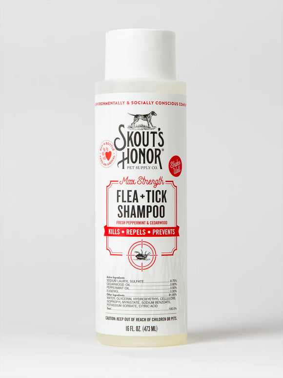 Skout's Honor - Flea+Tick Shampoo for Dogs