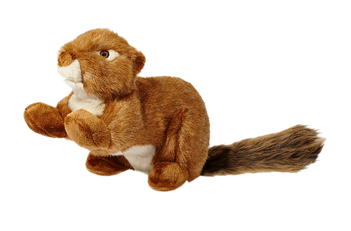 Fluff & Tuff - Red Squirrel (Squeakerless) Dog Toy