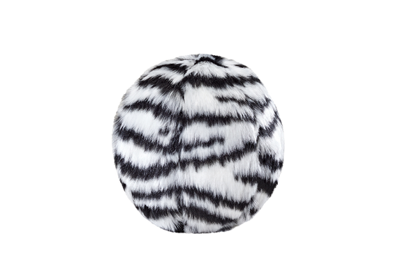 Fluff & Tuff - Zebra Ball (Squeakerless) Dog Toy