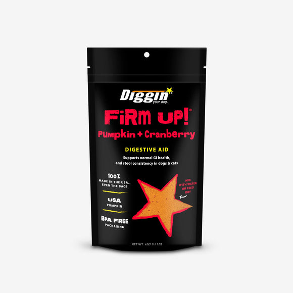 Diggin Your Dog - Firm Up! Cranberry Digestive Supplement for Cats and Dogs