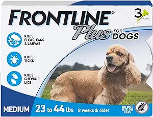 Frontline - Plus Flea and Tick Treatment for Dogs 3-pack