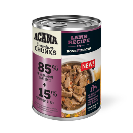 Acana - Premium Chunks, Lamb Recipe in Bone Broth Wet Dog Food