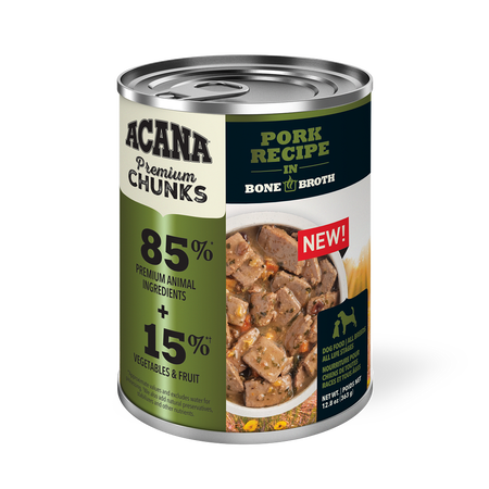 Acana - Premium Chunks, Pork Recipe in Bone Broth Wet Dog Food