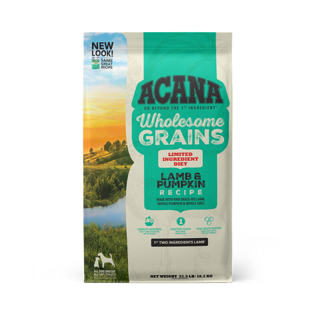 Acana - Wholesome Grains, Lamb & Pumpkin Recipe, Limited Ingredient Diet Dry Dog Food