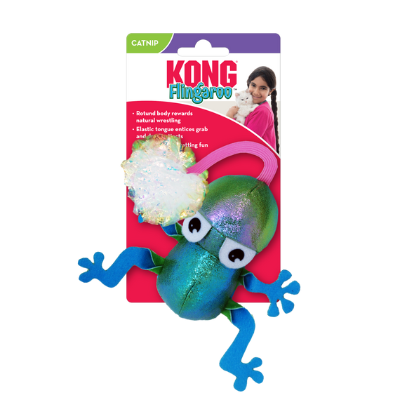 Kong - Flingaroo Frog Cat Toy