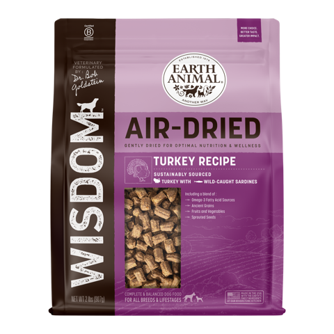 Earth Animal - Wisdom Air-Dried Turkey Recipe Dog Food