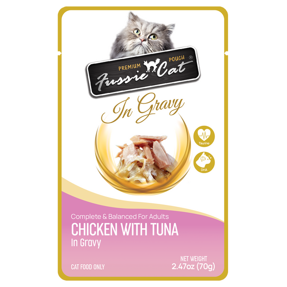 Fussie Cat - Chicken with Tuna in Gravy Wet Cat Food