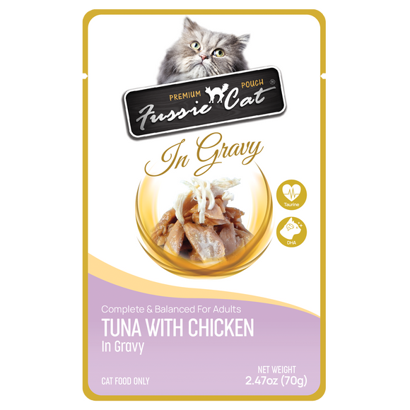 Fussie Cat - Chicken in Gravy 2.47oz Pouch