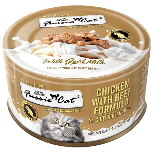 Fussie Cat - Chicken with Beef Formula in Goat Milk Gravy Wet Cat Food