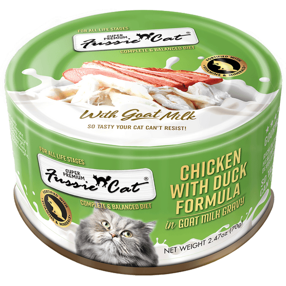 Fussie Cat - Chicken with Duck Formula in Goat Milk Gravy Wet Cat Food