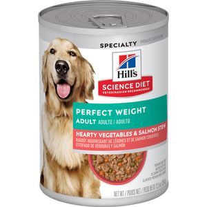 Hill's Science Diet - Adult Perfect Weight Hearty Vegetables & Salmon Stew Wet Dog Food