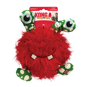 KONG Holiday Frizzles Yeti Dog Toy, Medium