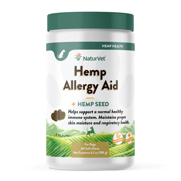 NaturVet - Hemp Allergy Aid Soft Chews for Dogs