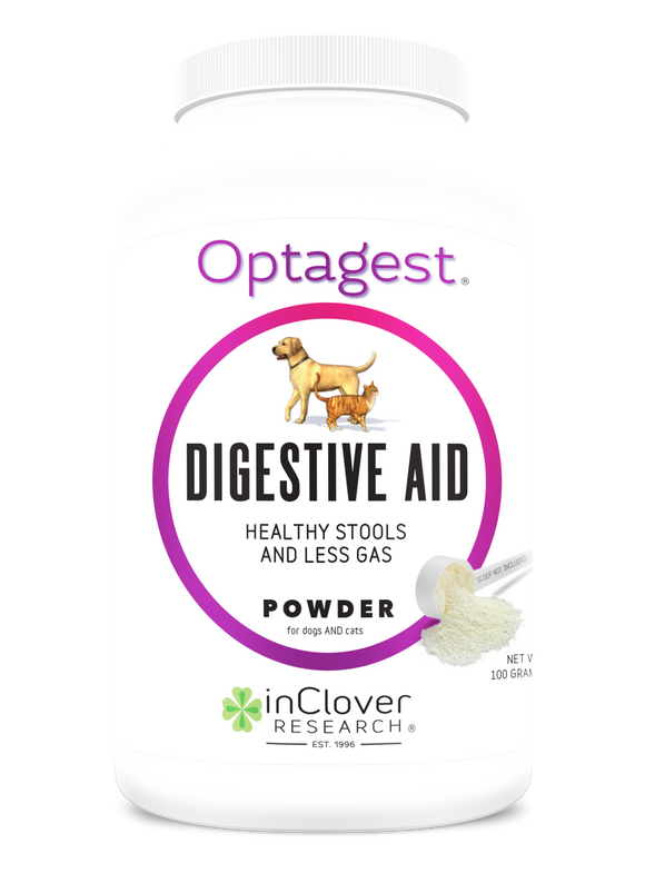 Inclover - Optagest Plant Based Prebiotics & Digestive Enzymes for Dogs & Cats