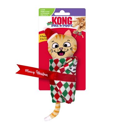 Kong - Holiday Pull-A-Partz Present Cat Toy