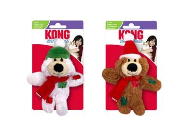 Kong - Holiday Softies Bear Cat Toy