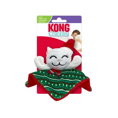 Kong - Holiday Crackles Santa Kitty Cat Toy