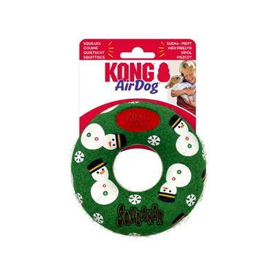 Kong - Holiday AirDog Squeaker Donut Dog Toy