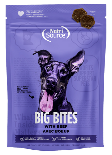 NutriSource - Beef Big Bites Dog Treats