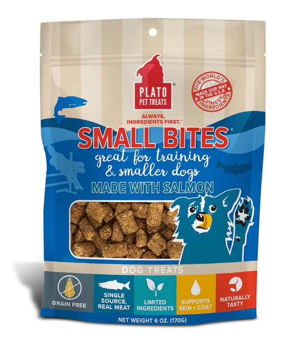 Plato Pet Treats - Small Bites Salmon Dog Treats