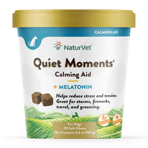 NaturVet - Quiet Moments Calming Aid Soft Chews for Dogs