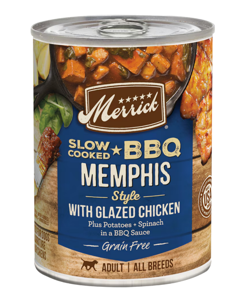 Merrick - Slow-Cooked BBQ Memphis Style with Glazed Chicken Wet Dog Food