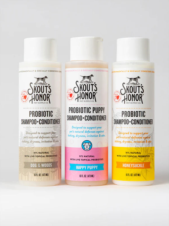 Skout's Honor - Probiotic Shampoo + Conditioner for Dogs