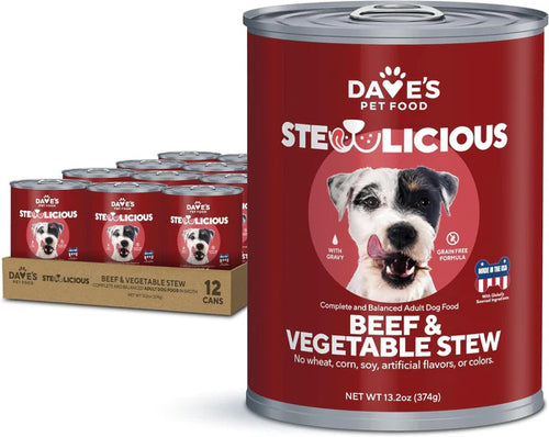 Dave's Pet Food - Stewlicious Beef & Vegetable Stew Wet Dog Food