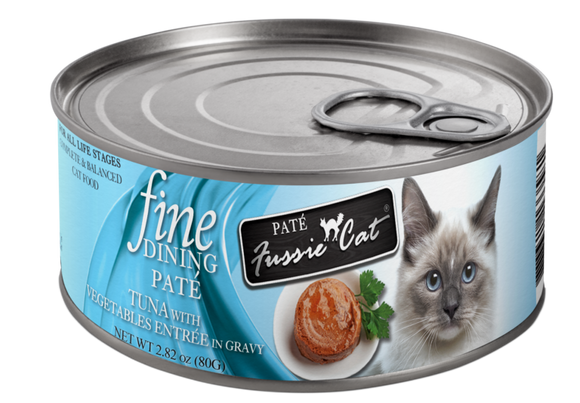 Fussie Cat - Fine Dining Pate Tuna with Vegetables Entree in Gravy Wet Cat Food