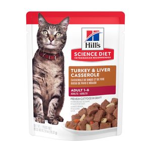 Hill's Science Diet - Adult Turkey & Liver Casserole Recipe Wet Cat Food