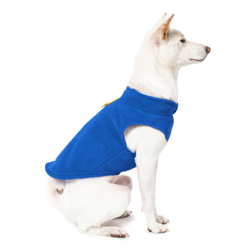 Gooby - Fleece Vest Deep Blue Dog Coat