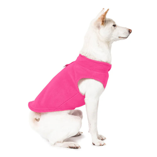 Gooby - Fleece Vest Pink Dog Coat