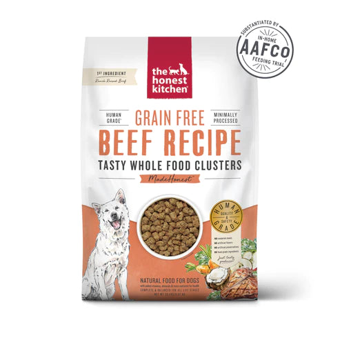 The Honest Kitchen - Grain-Free Beef Clusters Dry Dog Food